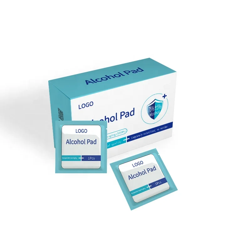 

Free Design 5x5 cm Package Alcohol Pad in box for Lens cleaning