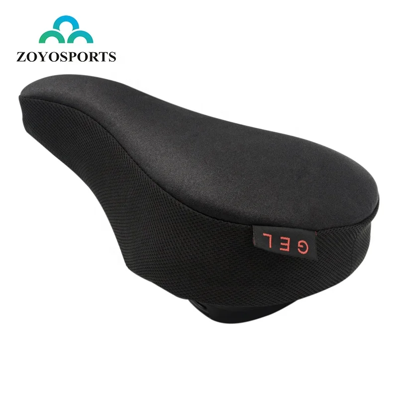 

Cycling Premium Bike Gel Seat Cushion Cover Gel 120g Most Comfortable Bicycle Saddle Pad for Spin Class or Outdoor Biking, Black or as your request