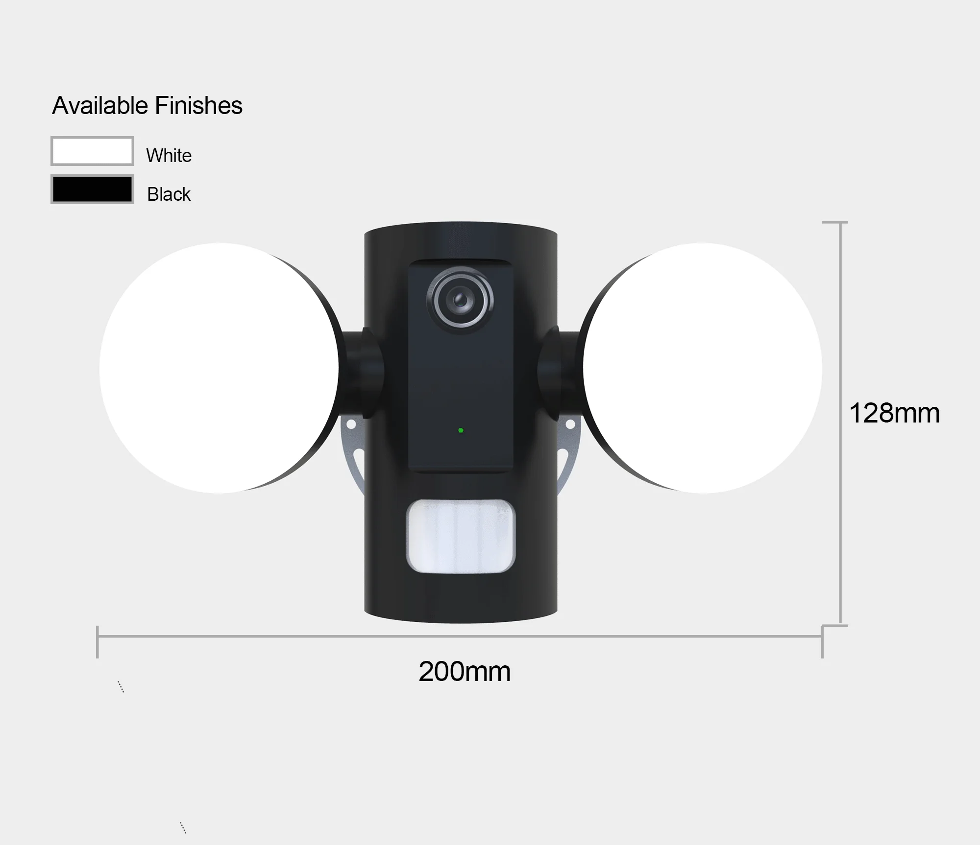 ShineLong 5000k new design HD1080P camera wall mounted 12W LED security light
