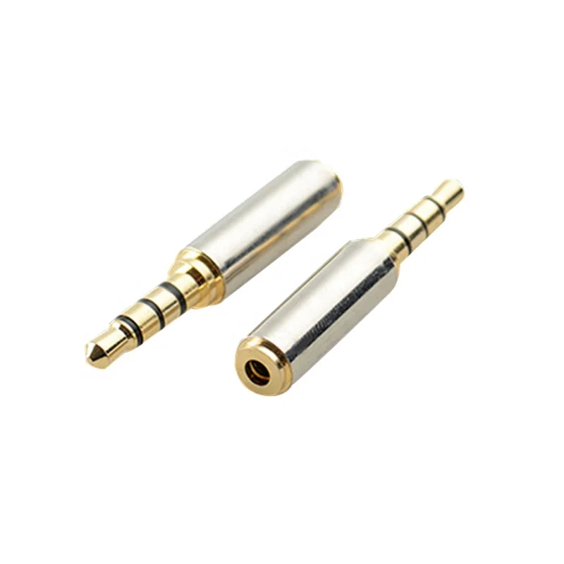 

Gold plated 3.5mm 4-pole TRRS Male to 2.5mm 4 pole TRRS Female Headphone Jack Audio Converter Adapter