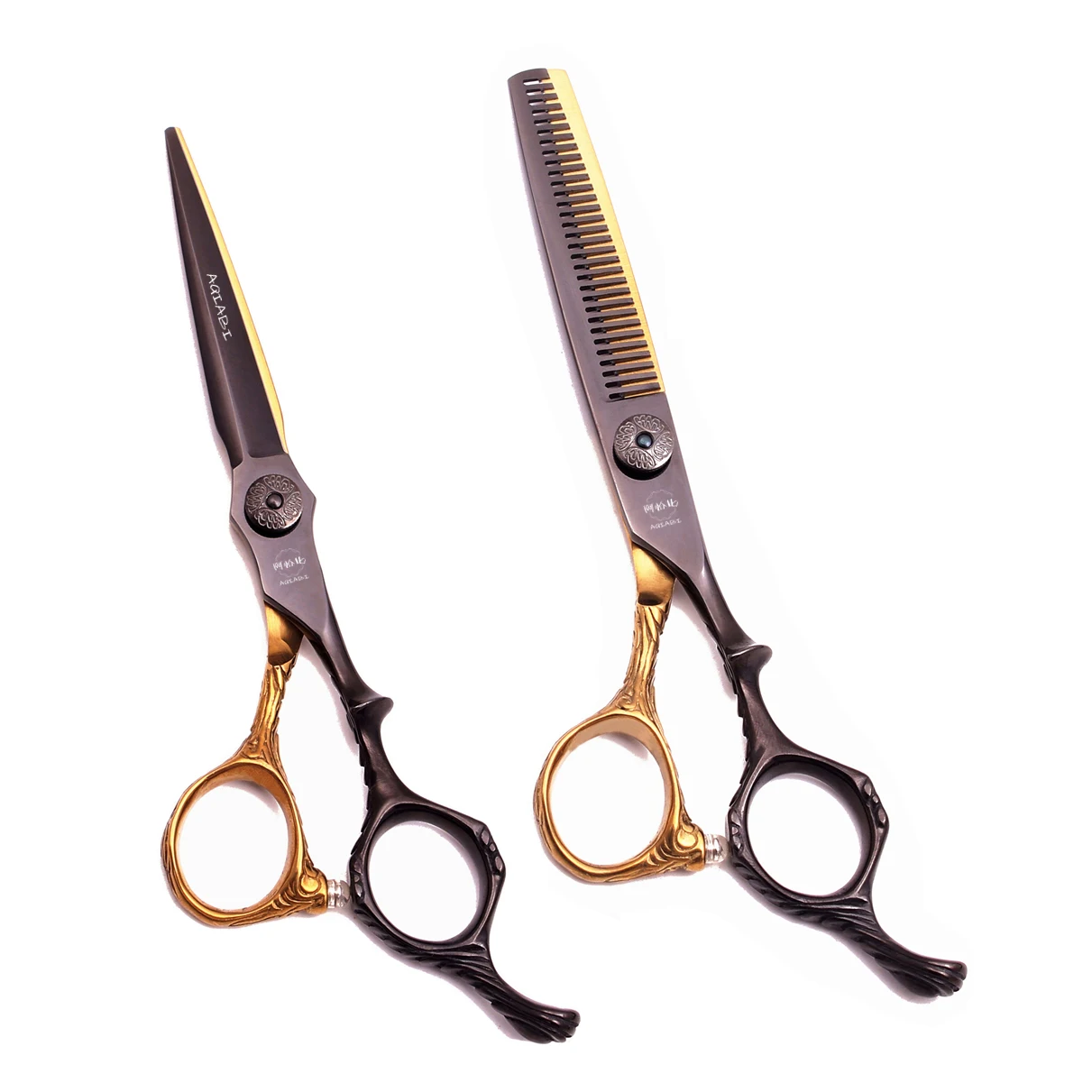 

Hairdressing Scissors Professional Japan Steel 5.5" 6" 9CR Hair Cutting Scissors Salon Barber Thinning Shears Haircut Set A9026, Rose gold