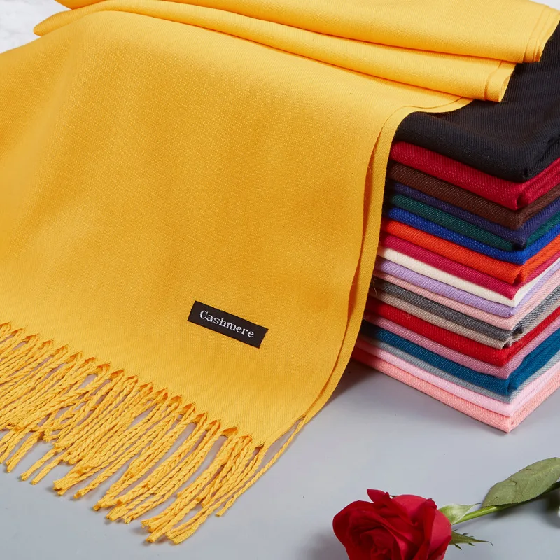 
cashmere scarf Hijab Wholesale Women Linen Summer Winter Muslim Spring Logo Item Style Scarf Shawl Luxury Custom OEM Pcs 