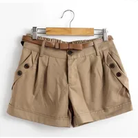 

Plus Size Solid Color Short Pants Women's Fashion Casual High Waist Summer Loose Short Trousers
