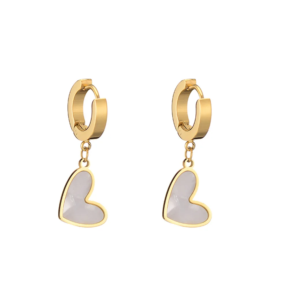 

Dr.Jewelry 18K Gold Plated Dainty Heart Stud Earrings For Fashion Earrings Trend 2021