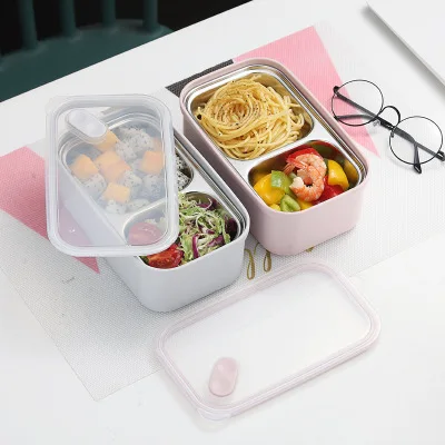 

800ml Amazon Insulated Lunch Box Stainless Steel Stainless Steel Bento Box With Airtight Lids