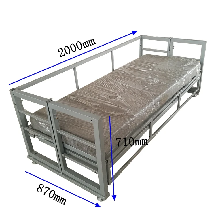 Smart Furniture Sofa Cum Bunk Bed Metal Folding Frame Transformer Convertible Sofa To Bed