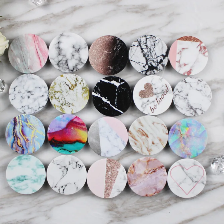 

Wholesale Marble material Custom Phone Socket Grip Stand Holder