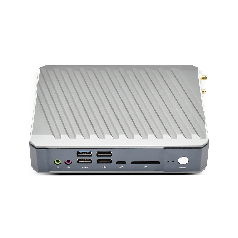 

Rugged Mini Pc Core I7-10510U i5-10210U Full Aluminum Alloy Gamer computer HD-MI2.0a DP1.2 2*4K Display HDR TV Box