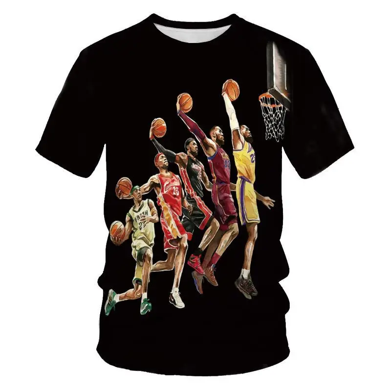 

Custom Design Homme Personalized Shirts Laker Basketball Star High Quaility Tee Shirts 3D print for men T shirt, Customized color