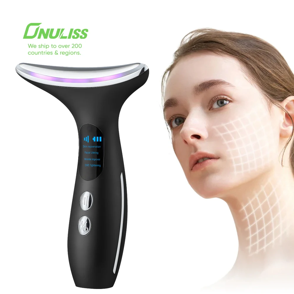 

Home Use Beauty Products Ems Neck Massager Facial Lifting Device Massage Face Machine Anti Aging Machine Face Neck Massager