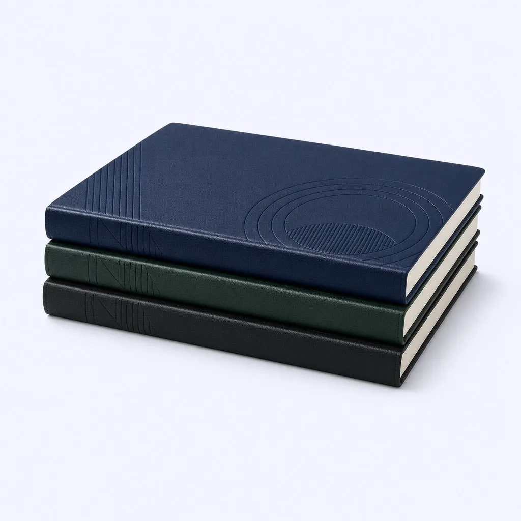 Corporate Milestone Notebook - Color Trio Stack