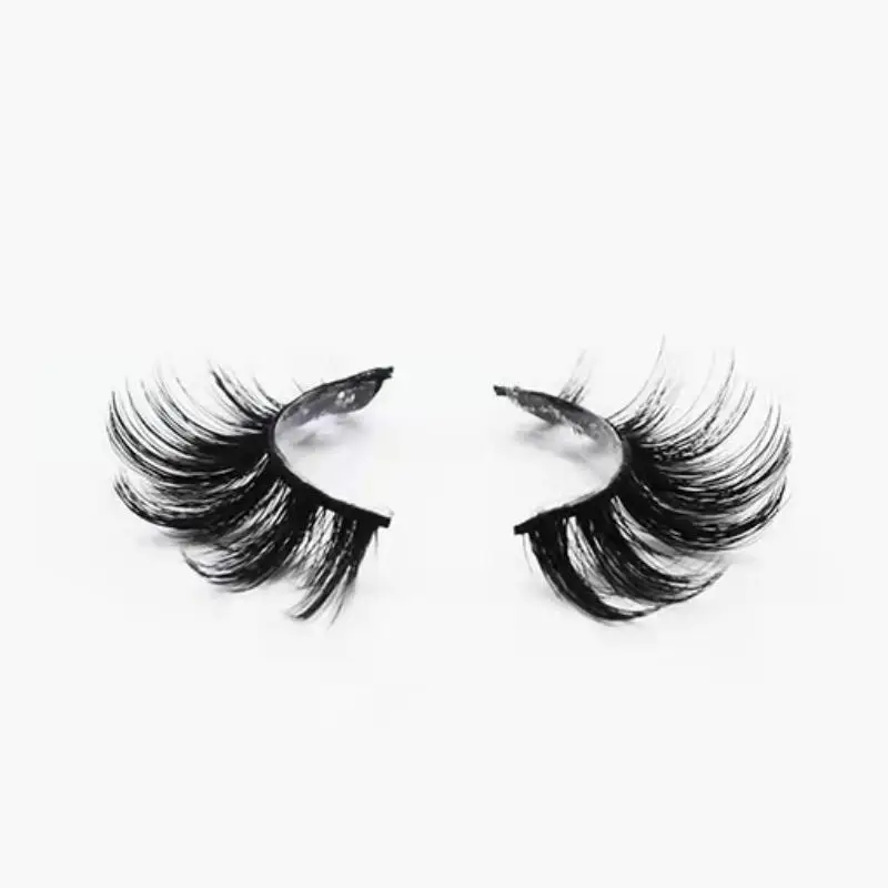 

hand made new design luxury fluffy wispy synthetic eyelashes natural long beautiful curl thin soft flexible black cotton band