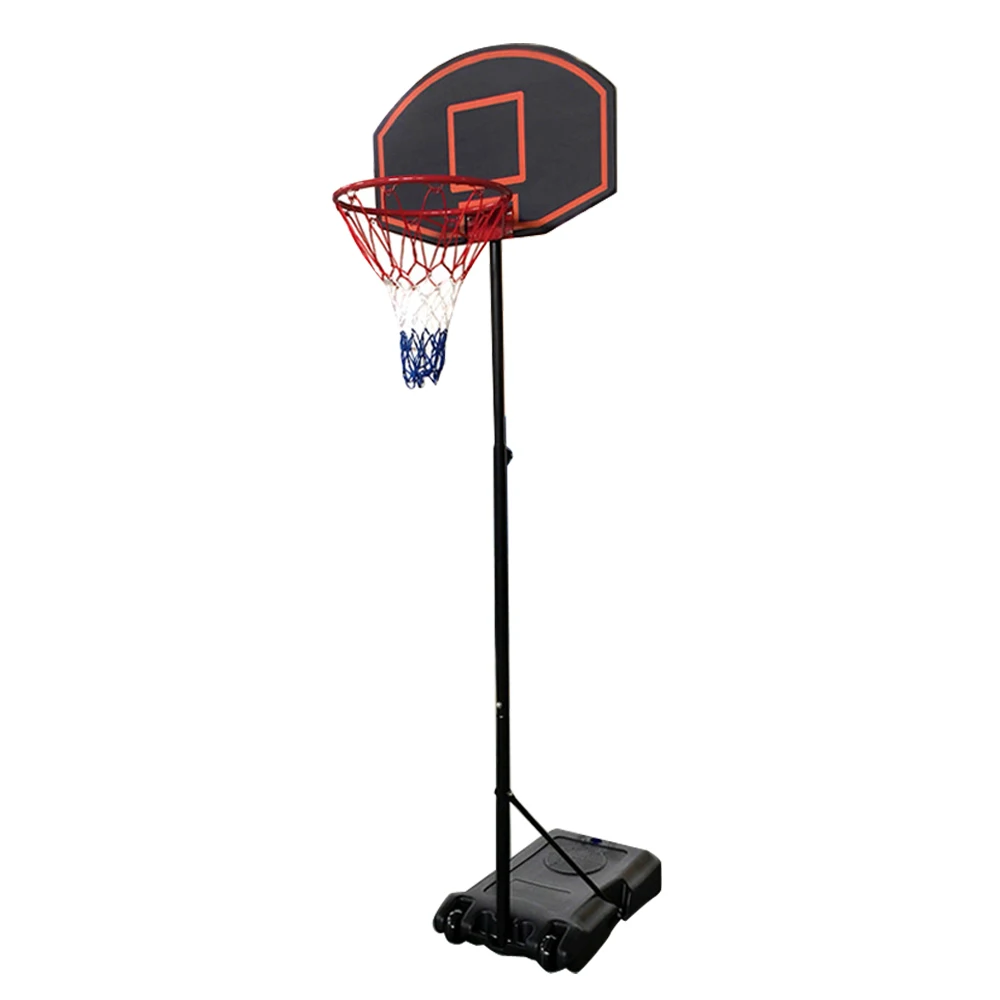 

Free Shipping Portable Removable Adjustable Black Red Teenager Basketball Rack, Customized