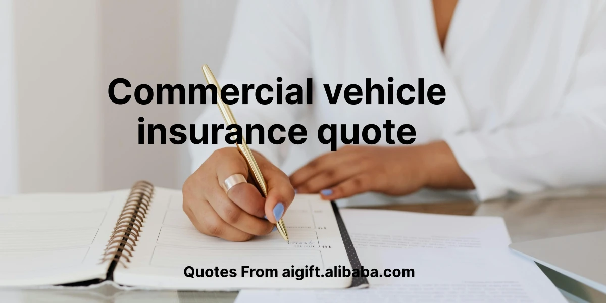 commercial vehicle insurance quote