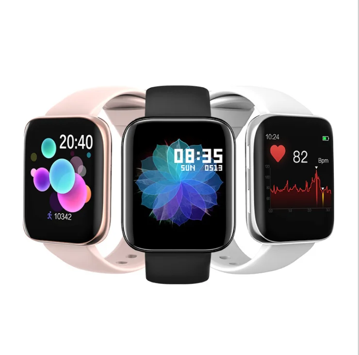 

S2 Men Women Smartwatch Full Touch screen Support Call Music Heart Rate Blood Pressure Smart Watch, Black sliver gold