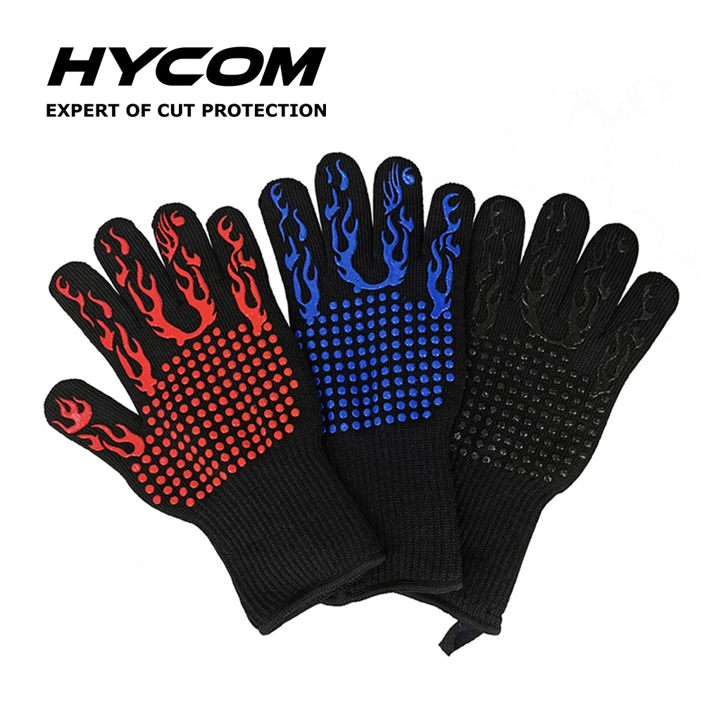 

Hycom High Temp Resistance Fireproof Glove for Grilling Smoking Barbecue oven glove heat resistant