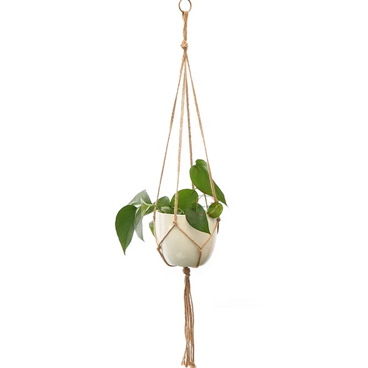 

simple Macrame Plant Hanger Indoor Hanging Planter, Different colors