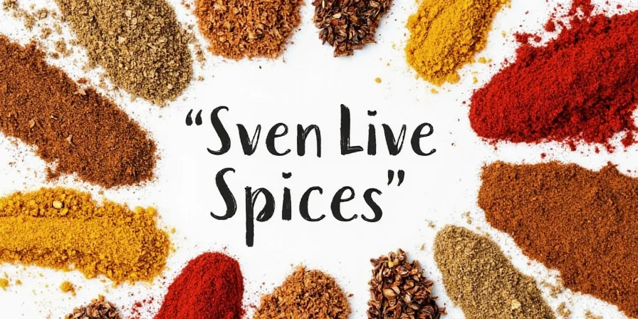 Chili powder poured onto a cutting board