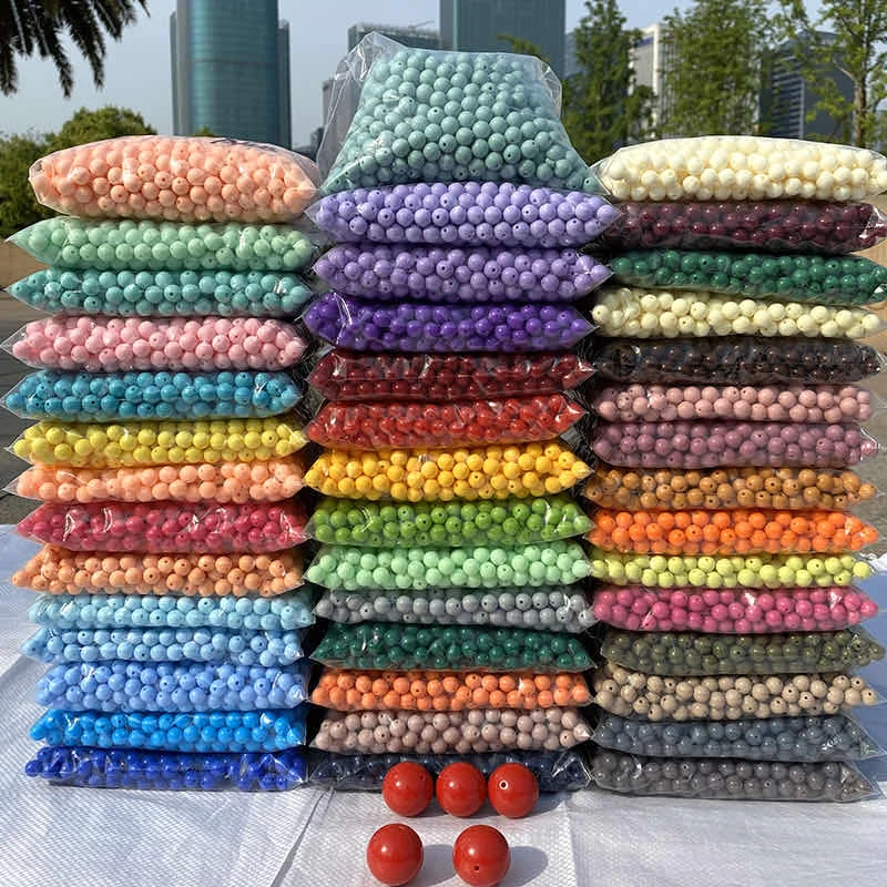 

Multi Colours acrylic beads with holes, Multi colors