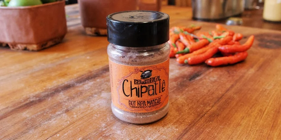 Organized Spice Rack with Chipotle