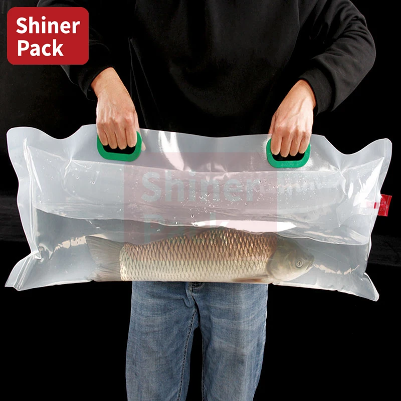 

IN Stock Fresh Shrimp Express Packaging Live Fish Express Transportation Packaging For Oxygen Fish Bag