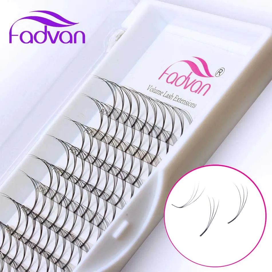 

Fadvan lashes 0.10mm 0.07mm Soft Individual Cluster Eyelashes Handmade Grafting False Eyelashes