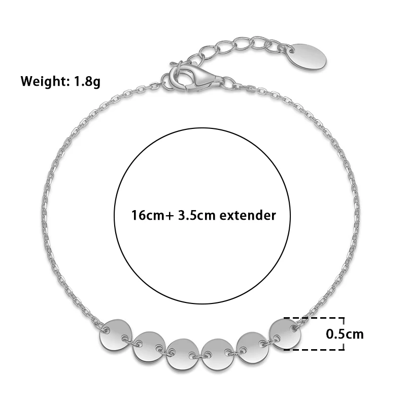

Fast Delivery 925 Sterling Silver Women Jewelry Custom Charm Bracelet