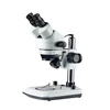 7x 45x Zoom Electronics Repairing Illumination Light Switch and Pillar Base and Steel Clips Binocular Stereo Microscope