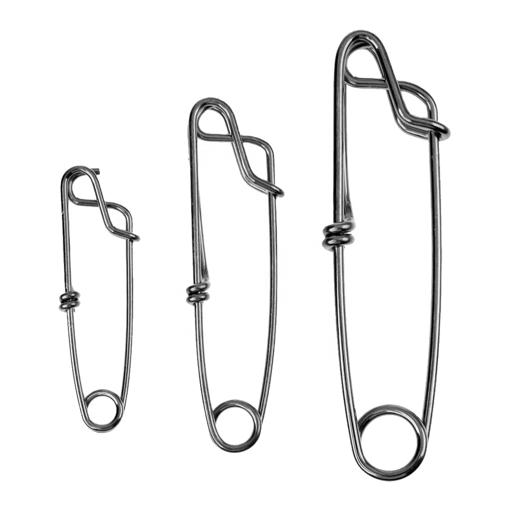 

10 pieces Ocean Sea Boat Fishing Longline Snap Long Line Clip Line Tuna Clip 60/80/100mm Strong Stainless Steel