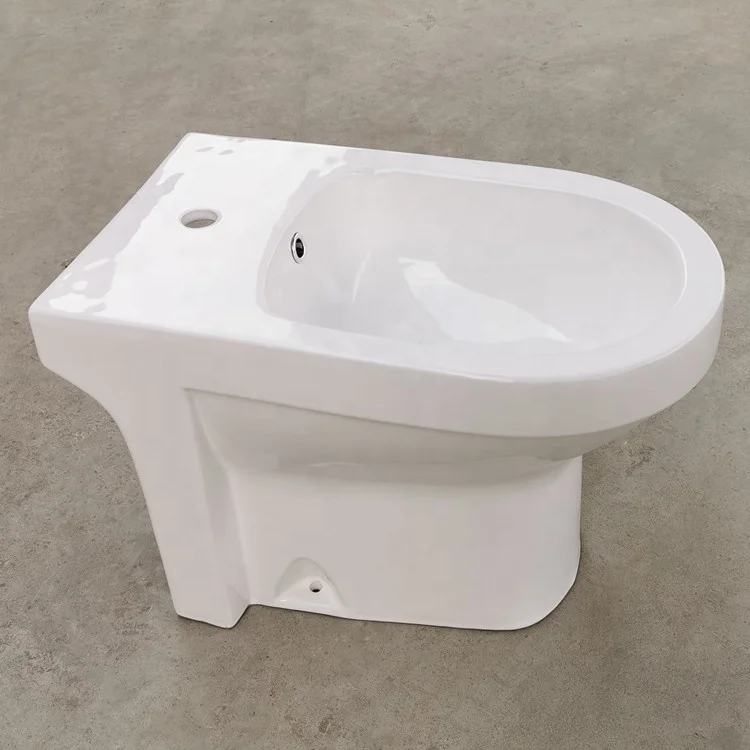 Pedestal wash basin one piece toilet and bidet combine set