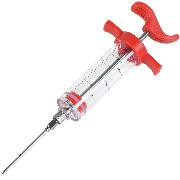 

Turkey Steak Barbecue Grill Sauce BBQ Tools Seasoning Syringe, Red