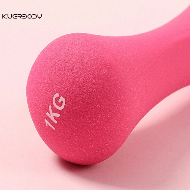 

Hot selling fitness sports equipment Neoprene Rubber Bone Dumbbells, Customized colors