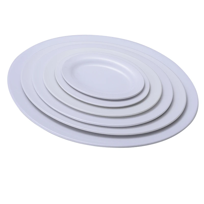 

Certified 100% melamine 7" 8" 9" 10" 12" 14" 16" wholesale melamine oval plate for restaurant