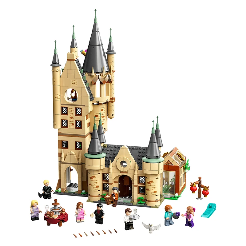

Hot Magic School Astronomy Tower Potter Figures Building Blocks Bricks Toys For Children Christmas Gifts