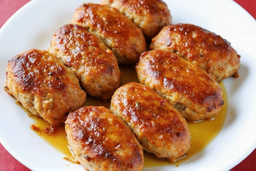 Finished Sweet Apple Chicken Sausage Platter