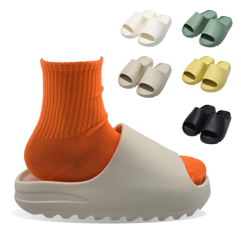 

Stock Beach Pool Zapatilla Open Toe EVA Memory Foam Original Cloud Slides Footwear Colorful Shoe Slides Slippers for Women Lady