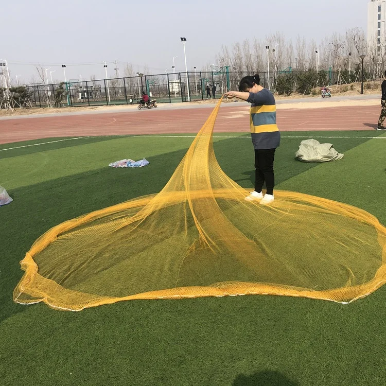 factory price throwing fishing net with sinker