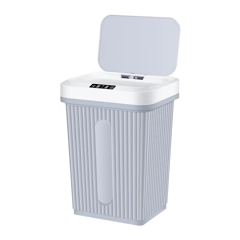 

Intelligent Sensing Trash Can 16L Automatic Smart Sensor Electric Waste Bins PP Plastic Home Eco-Friendly Dustbin