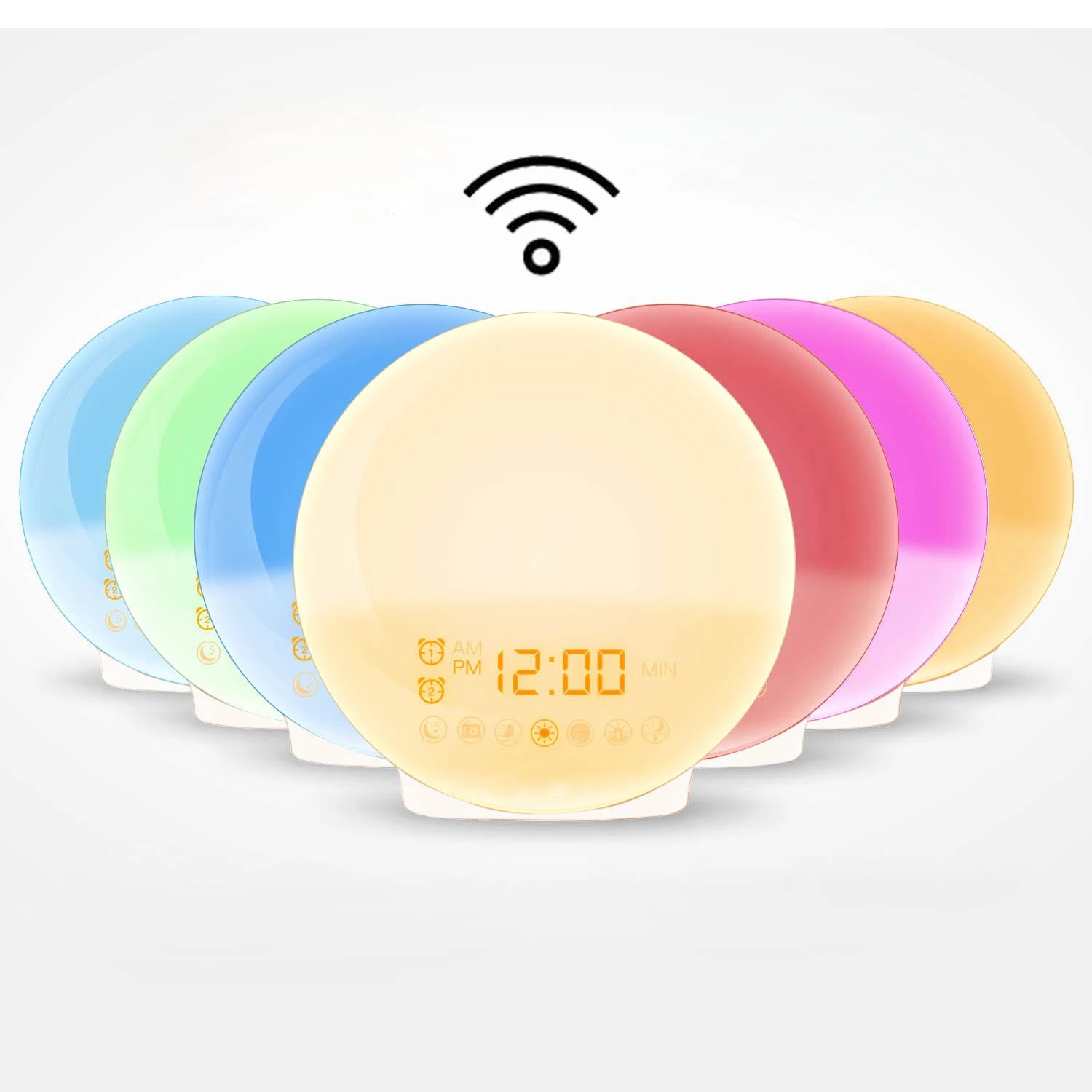 

Smart Wake up Light Sleep Aid Digital Alarm Clock with Sunset Simulation OK to Wake