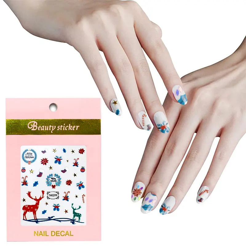 

Beauty Sticker New arrival Nail Decal Stickers hot selling Sticker Christmas Nail Decal, Customers' requirements