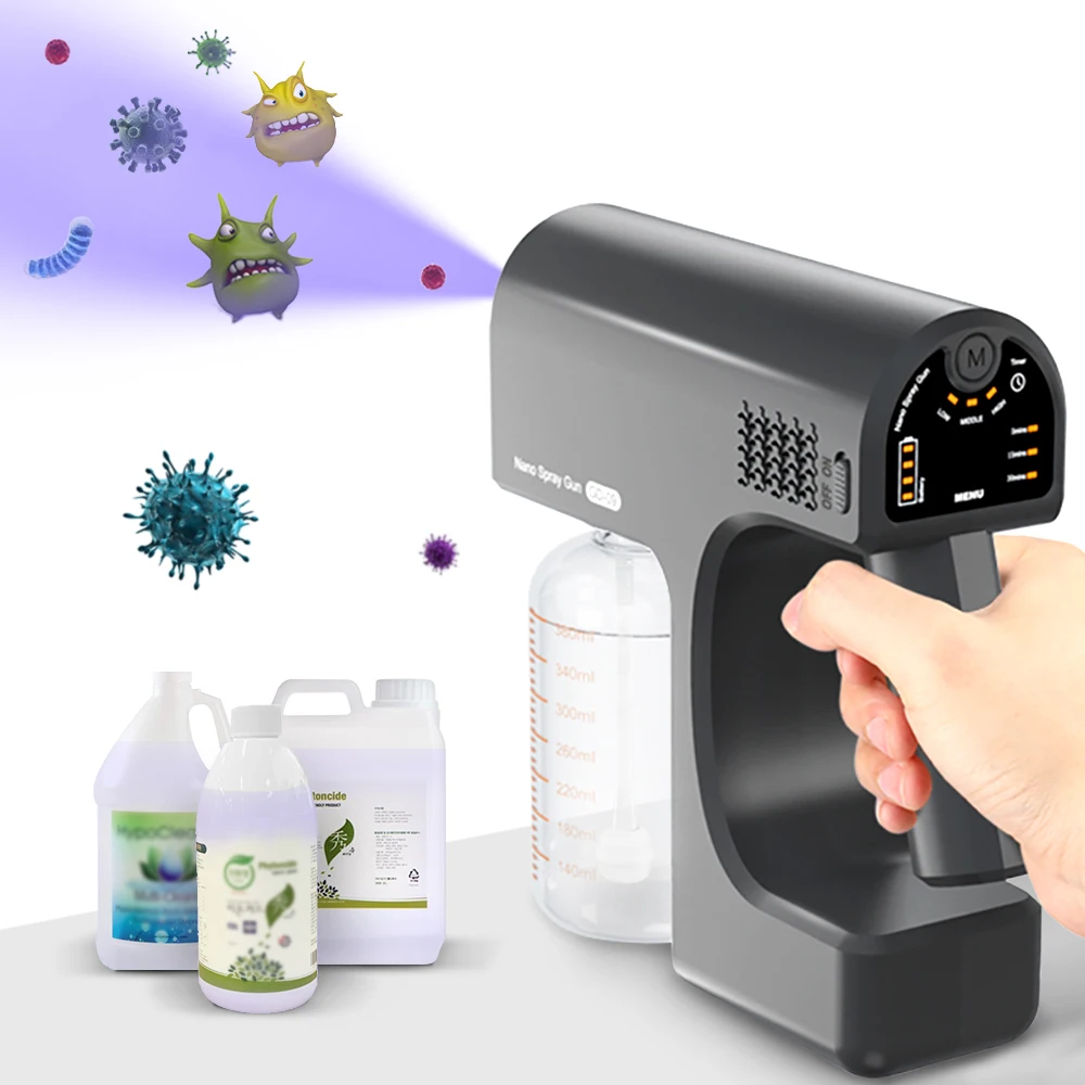 

Wireless Disinfectants Spray Gun Blu-ray Atomizer Sanitisers Nano Sprays Guns