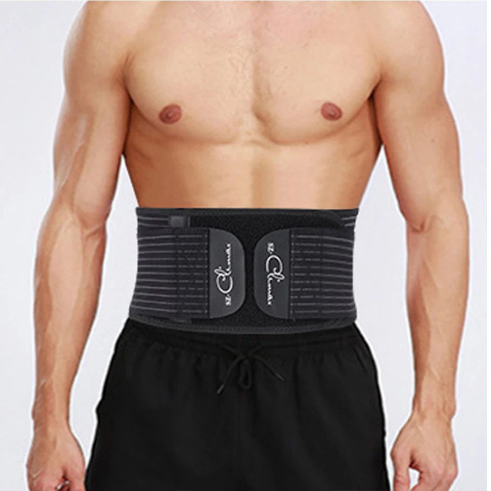 

Hot Selling Custom Private Label Waist Slimming Trimmer Belt Sweat Sport Support Belt Waist Trainer For Gym, Black