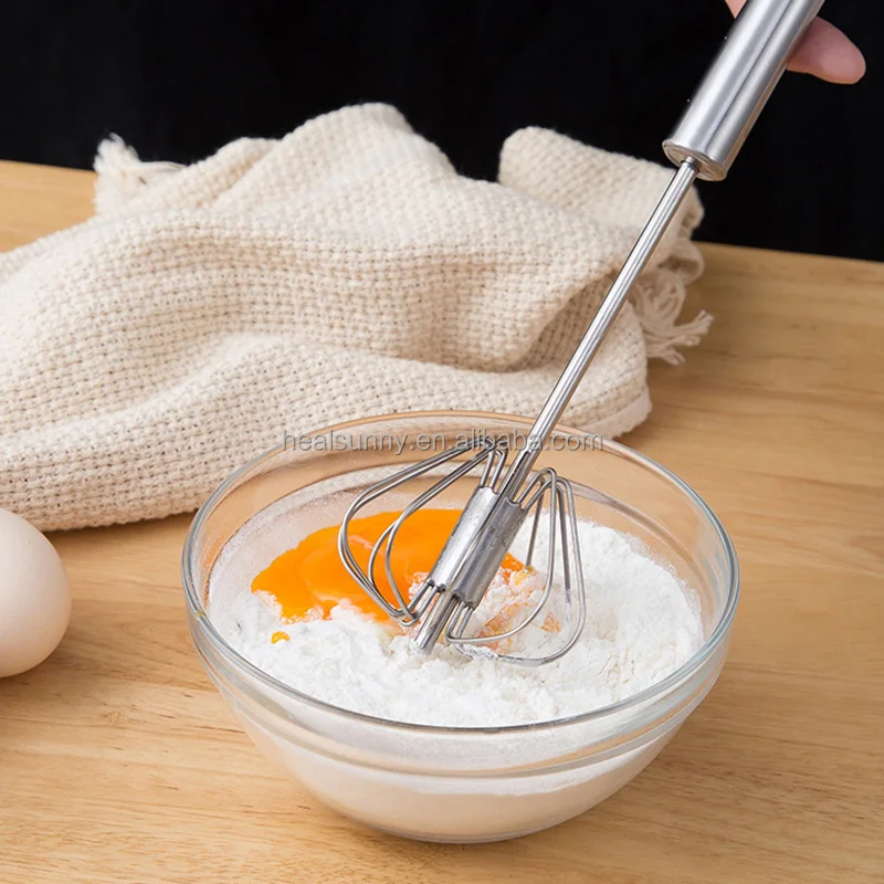 

Multi-size Semi Automatic Hand Push Down Egg Whisk Beater for kitchen Blending Whisking Beating
