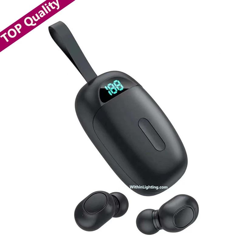 

TWS noise cancelling independent earbud with wireless charging Dual TWS stereo Pro10 i12 touch wireless Earbuds Pro earphone, White/black