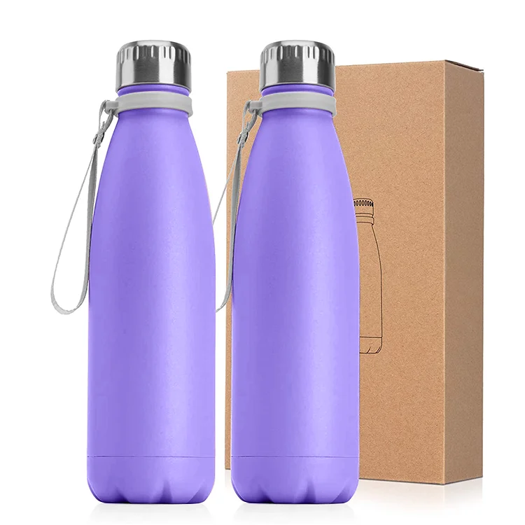 

500ml Stainless Steel Cola Vacuum Double Wall Adults Water Bottle, Customized according to pantone color codes