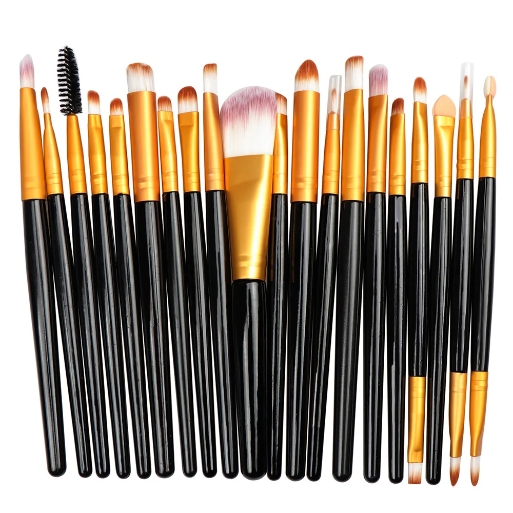 

Amazon Hot 20 Piece Makeup Brush Cosmetic 3d Brushes Eyeshadow Eyeliner Blush Make Up Brushes, Optional