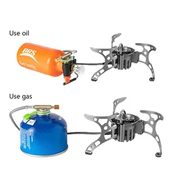 BRS Multi Fuel Outdoor Stove Cooker Portable Kerosene Stove Burners Outdoor Camping Picnic Cooking Foldable Gas Stove BRS-8