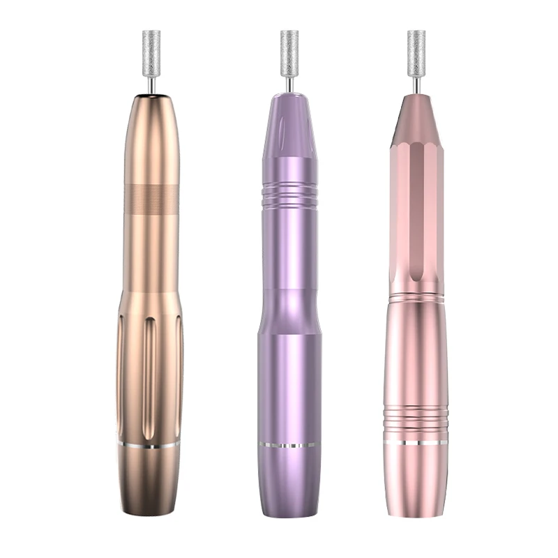 

China Factory Best Quality pedicure professional 30000rpm vacuum nail polisher manicure set electric nail drill machine, Gold/customized