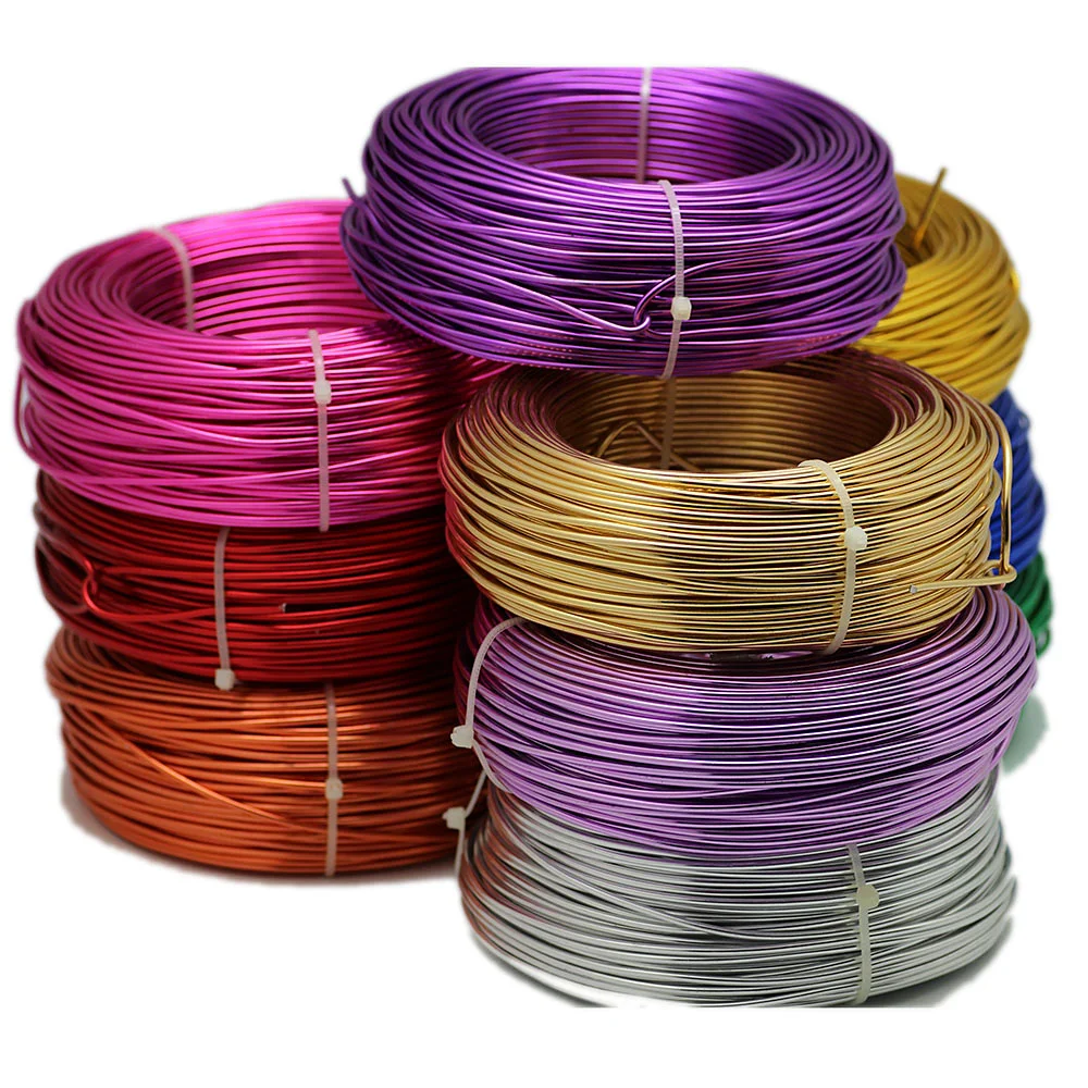 

Wholesale Bonsai Training Aluminum Wire 0.8mm-5mm Craft Color Aluminum Wire For DIY Making, Multi colors please contact us