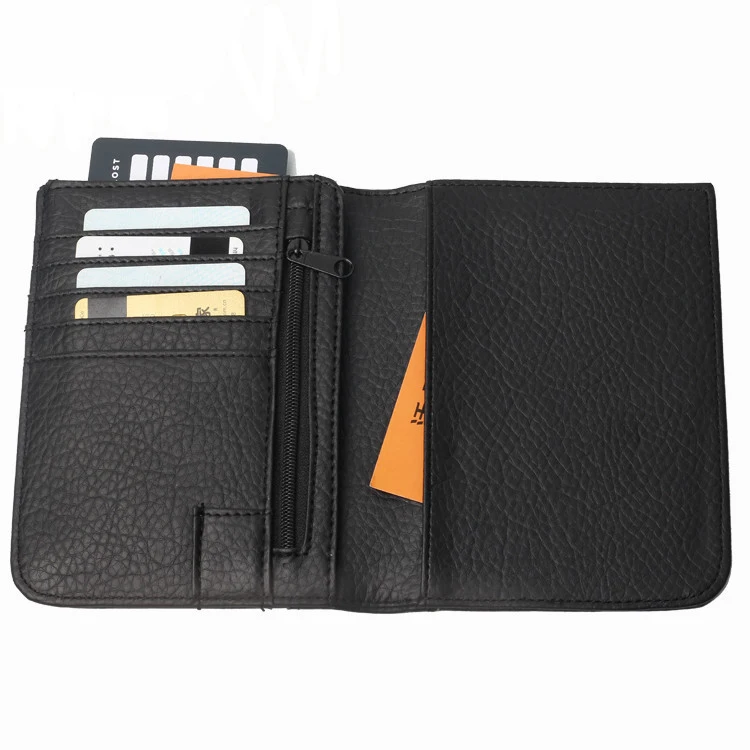 

Travelsky Wholesale pu leather passport wallet card holder rfid blocking travel passport holder, Black, pink